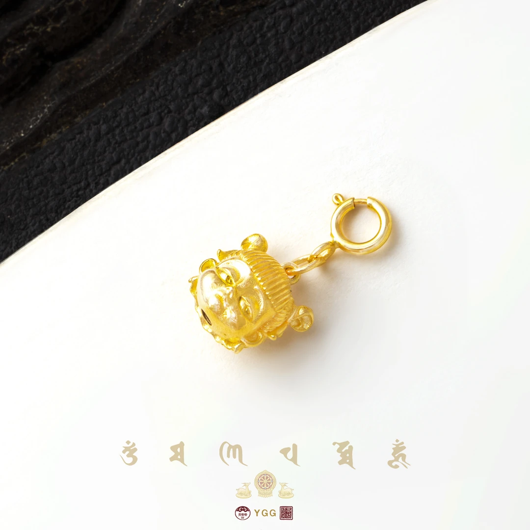 员格格PPCF16/18K金哪吒·莲心启智Q扣吊坠