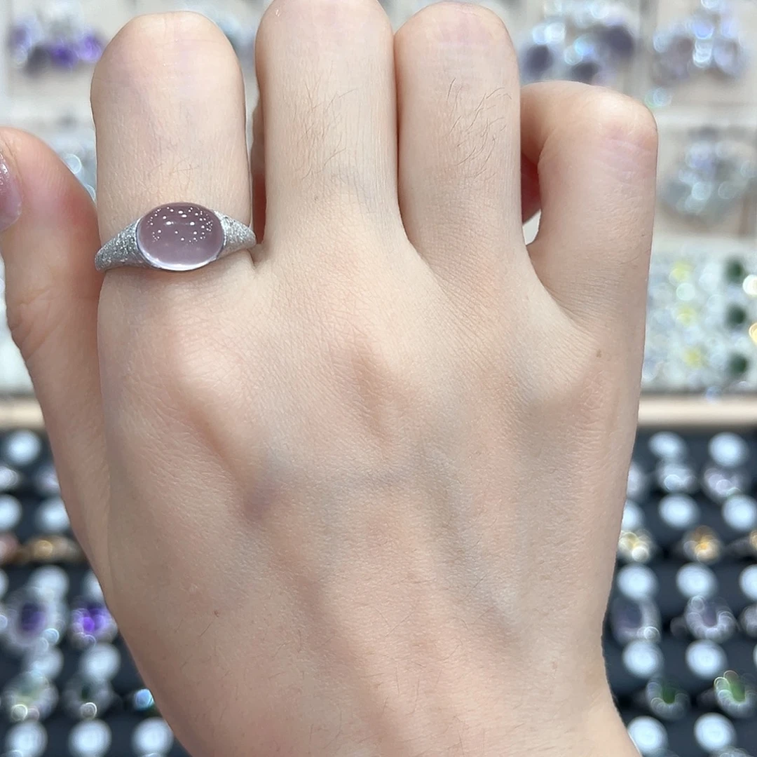 银S925镶嵌萤石戒指