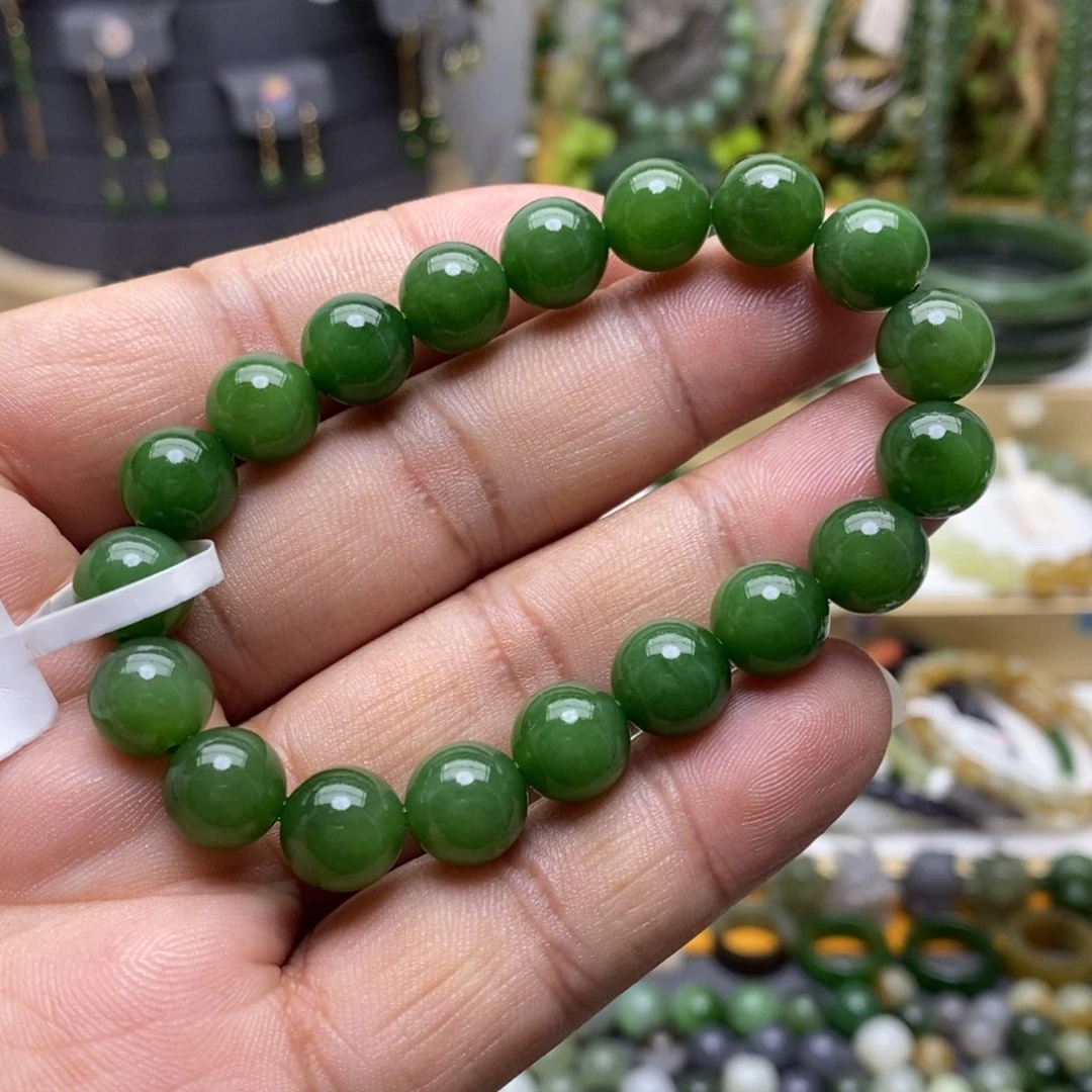和田玉（碧玉）手链未镶嵌62