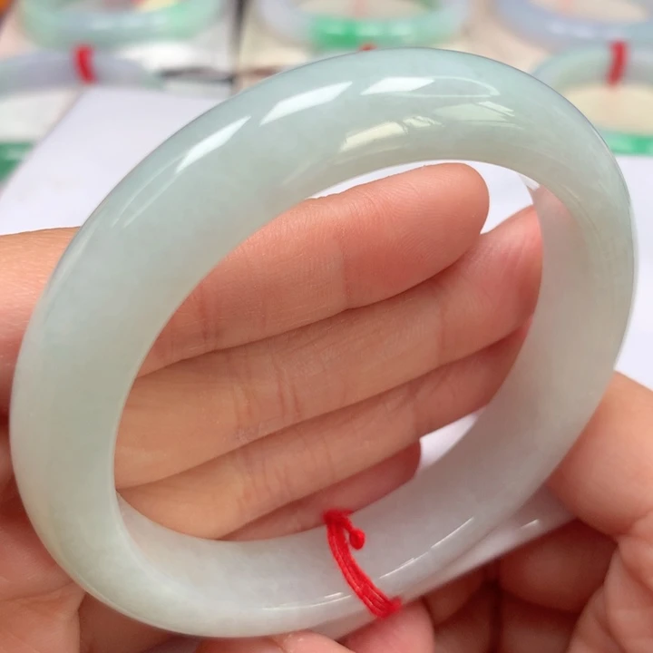 翡翠手镯未镶嵌白月光54号