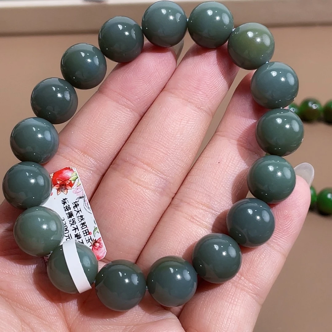 未镶嵌手链和田玉且末 12 特细