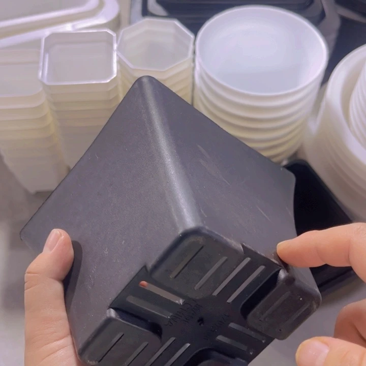 黑色美工盆口12高10一组12个