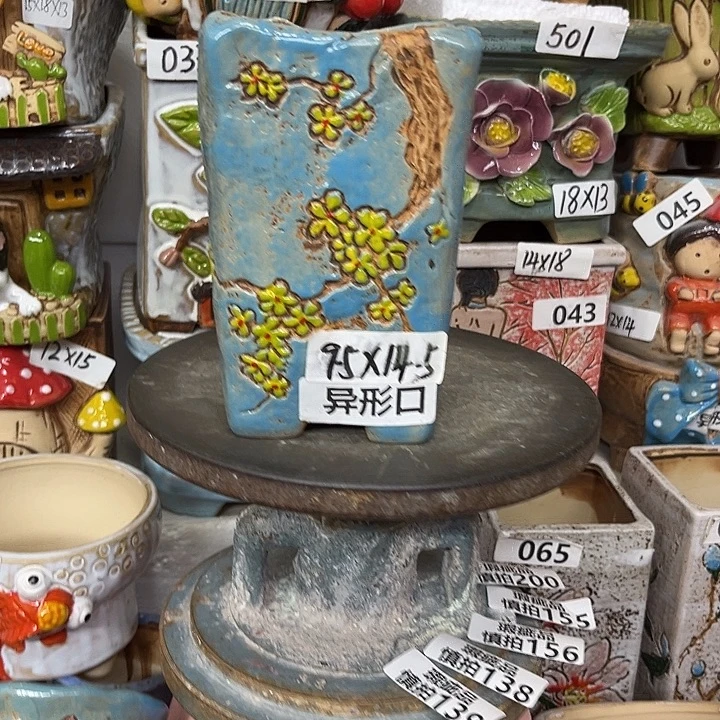 粗陶材质多肉花盆