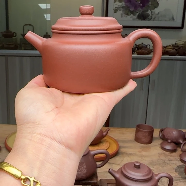 茶壶紫砂紫泥红皮龙德中夫要作品开播福利