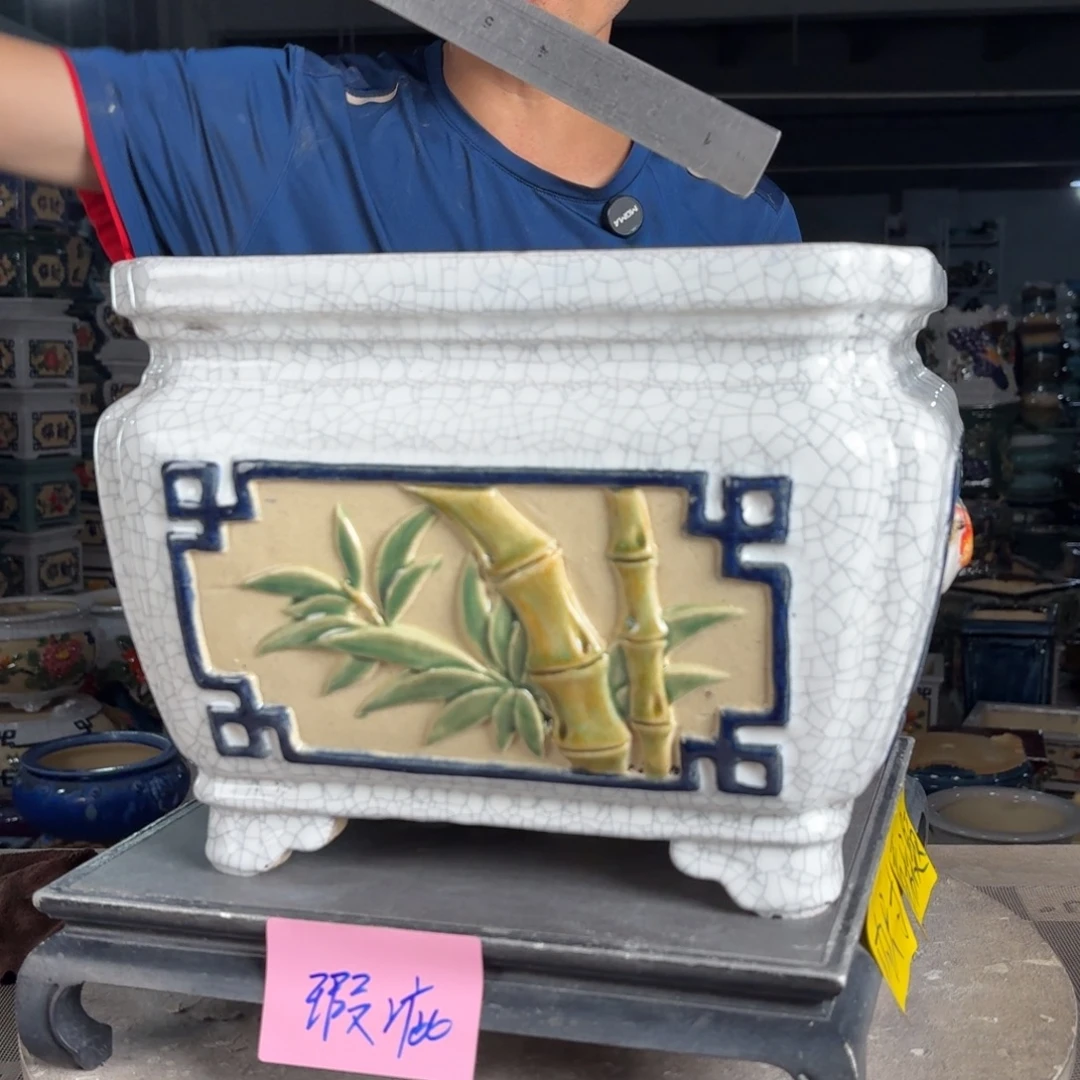 一风堂石湾花盆 内25*19微瑕