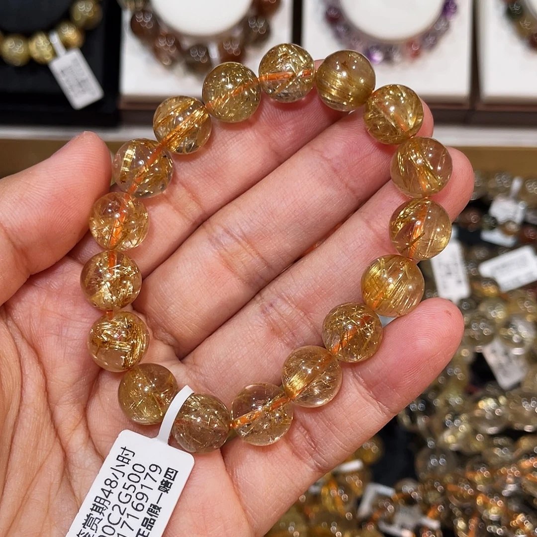 发晶手链未镶嵌烟花钛晶11.6