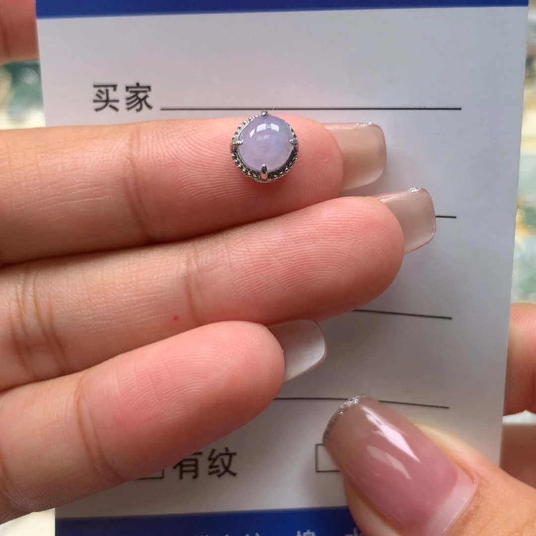 颈饰银S925镶嵌翡翠