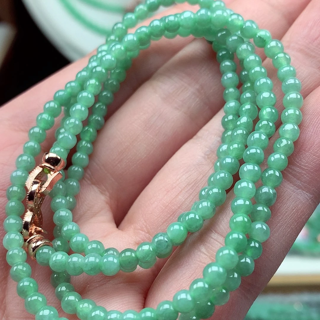 翡翠未镶嵌项链翡翠