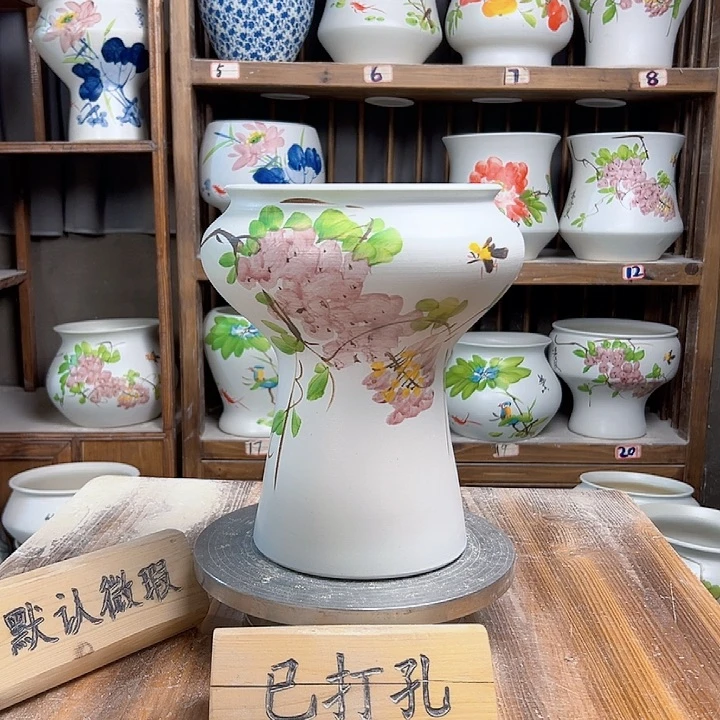 摆件火炬紫藤新款陶瓷陶瓷