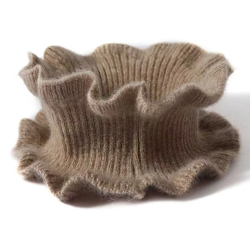 LLY~木耳边羊绒男女通用多色小脖套