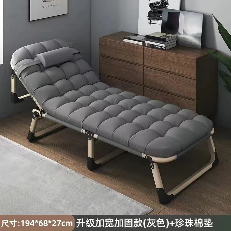 新疆包邮折叠床单人办公室午睡简易午休床加固便携家用陪护折叠躺