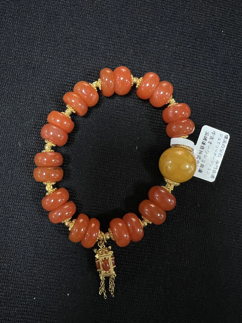 C2553南红手串配件银S925