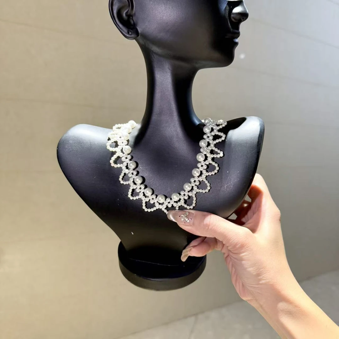 非金属合成锆石项链 【莫奈海之星】贝珠系列项链设计气质气质款