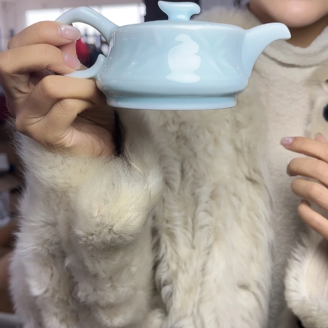 龙泉云间青瓷小米茶器