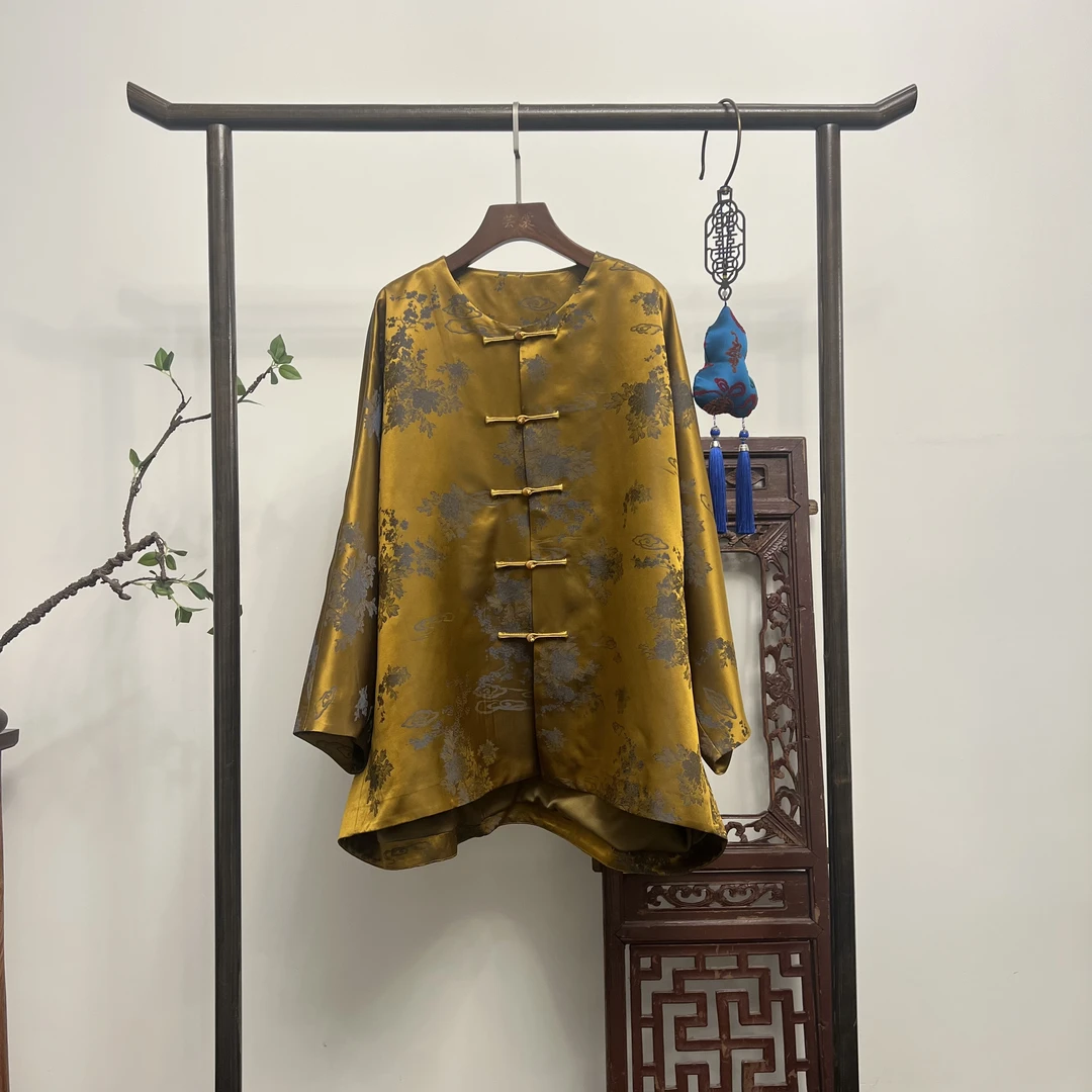 【金波荡漾】新中式桑蚕丝显瘦外套W50206