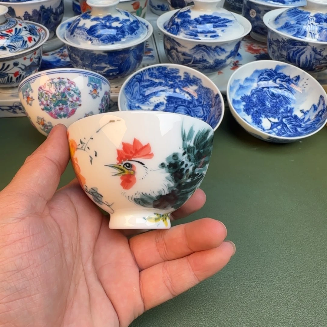 陶纯手工纯手绘茶具375