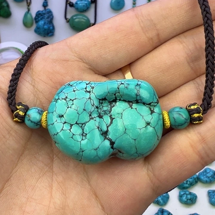 云盖高瓷蓝网花随型