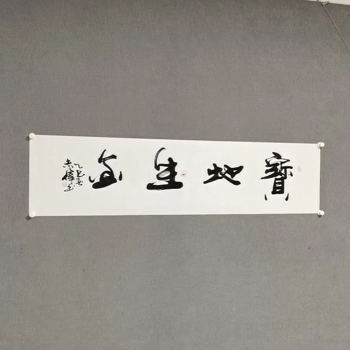 书法《宝地生金》135*35寇志伟书法