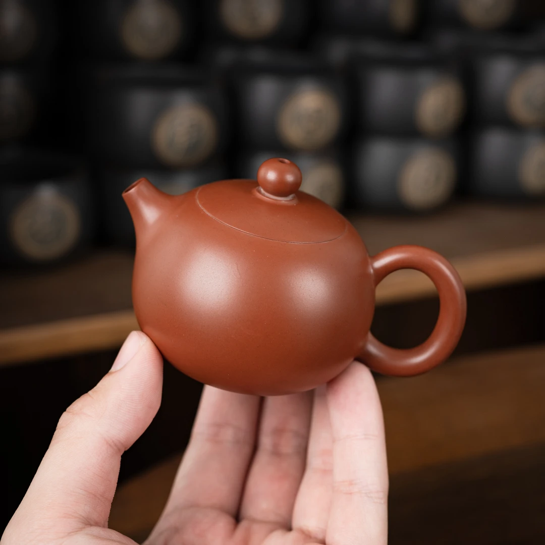 西施壶泡茶壶球孔约100/毫升广西坭兴陶全手工茶具高级纯手工家用