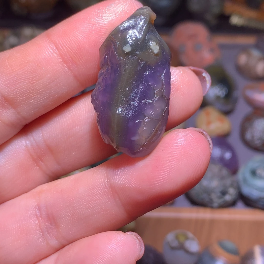 石材紫筋脉茄子。。。。