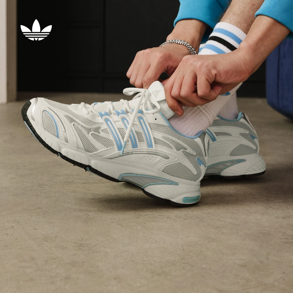 阿迪达斯三叶草光波鞋TEMPER RUN 2千禧复古休闲老爹鞋男女JR9562