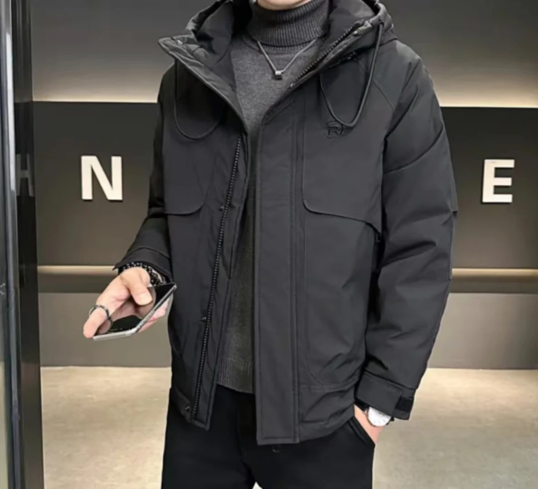 8861#R标-【剪标款】连帽保暖情侣加厚外套