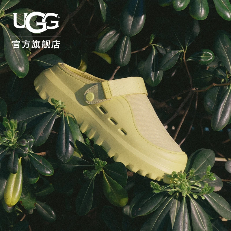 UGG夏季新款男女同款时尚舒适轻便包头厚底魔术贴休闲凉鞋1166912