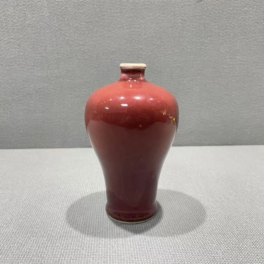 15 43 清晚期 祭红梅瓶-516