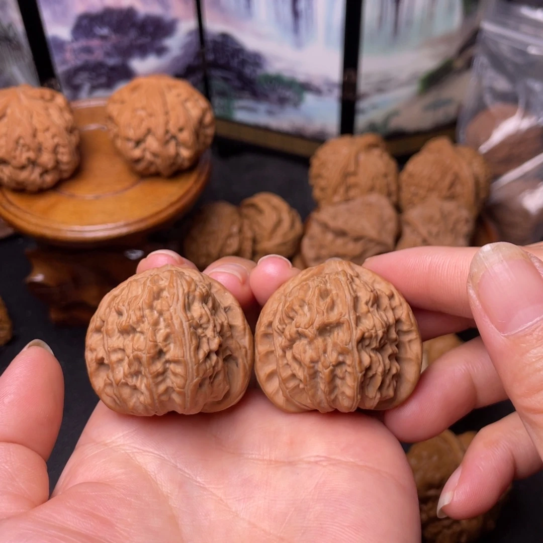 把件文玩核桃38全品白狮子
