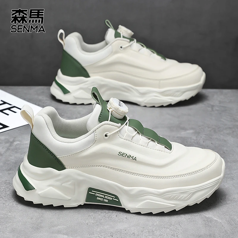 森马男鞋冬季新款青少年旋钮百搭厚底老爹鞋潮流休闲时尚运动鞋男