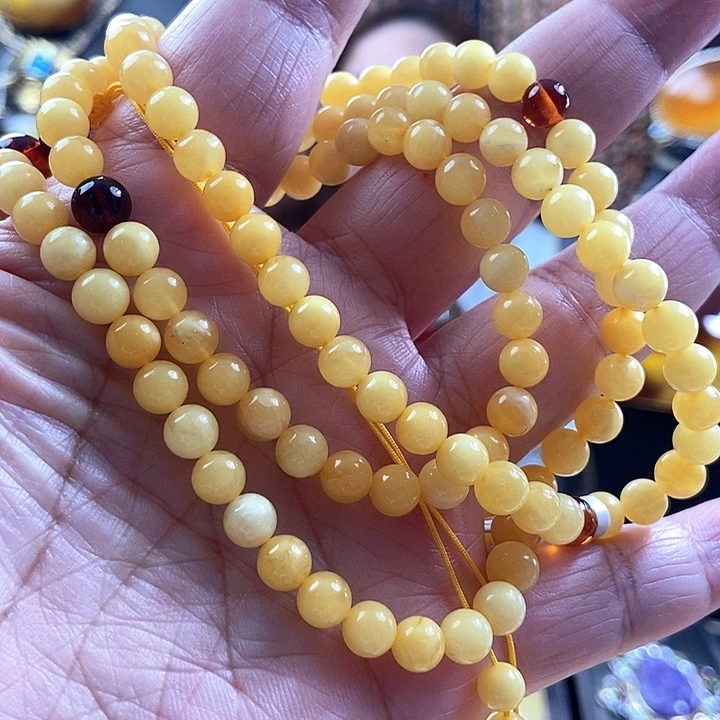 琥珀未镶嵌颈饰108