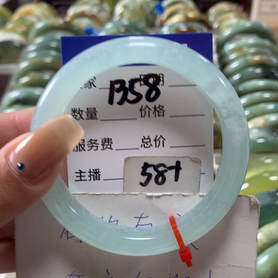 蛇纹石玉未镶嵌手镯1358