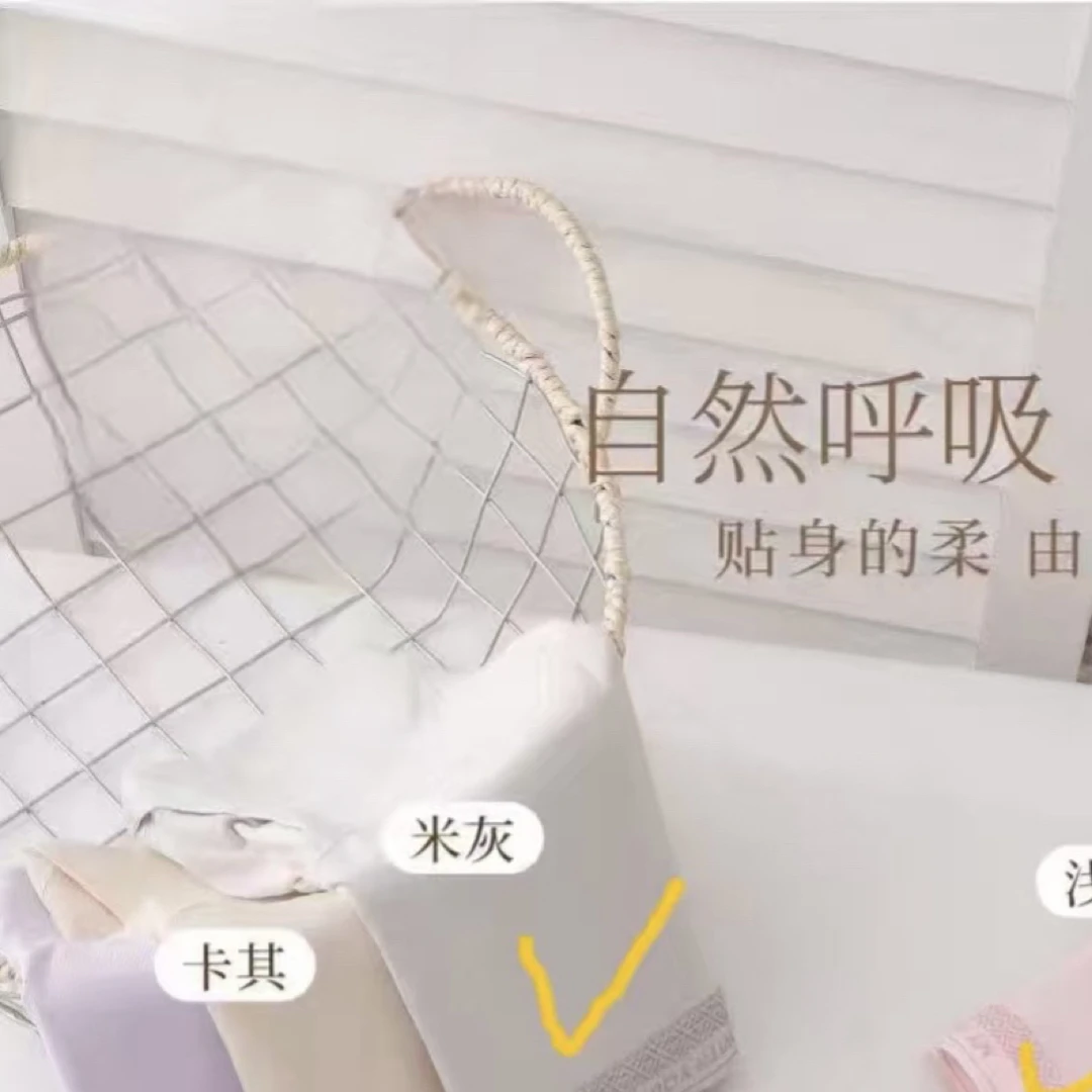 A女士中腰三角棉透气 三条装