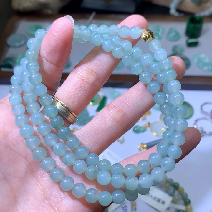 翡翠手链未镶嵌手串