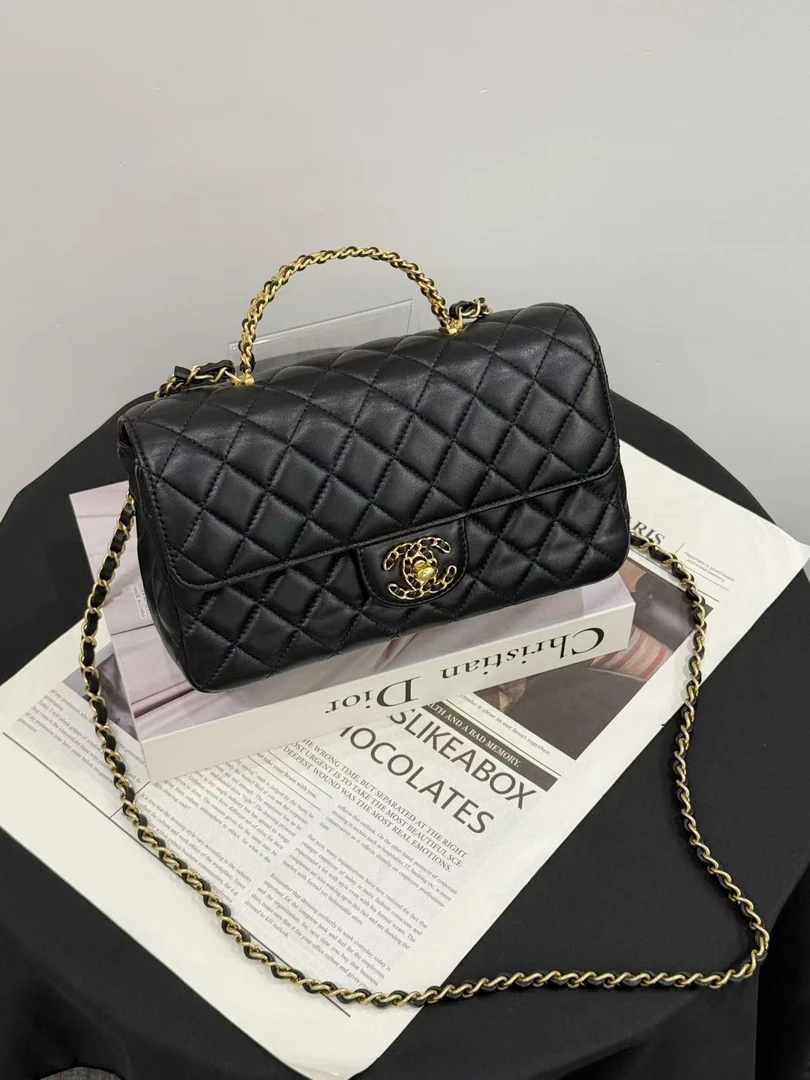 99新 Chanel/香奈儿 24c水钻手柄大mini 大全套 拍下送检