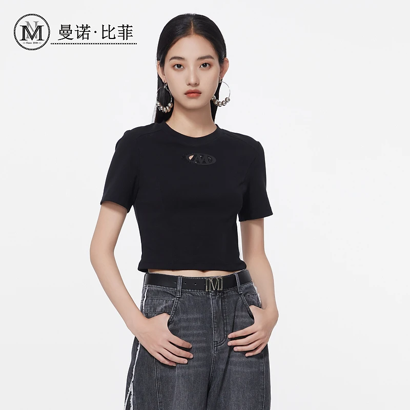 春季修身显瘦短款T恤上衣女百搭MFBT112301