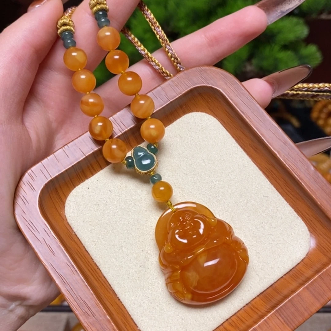【闪购商品】蜜蜡颈饰未镶嵌项链