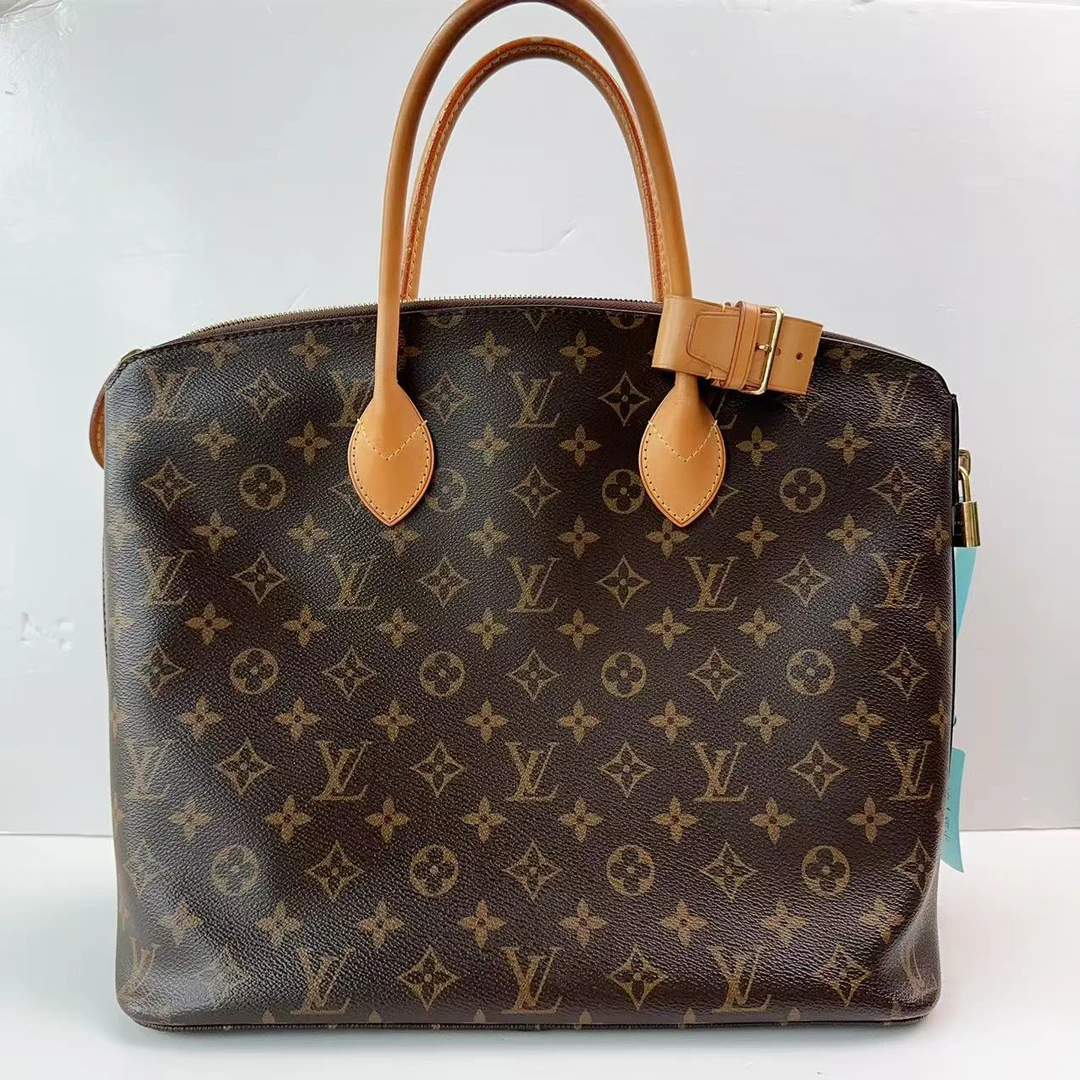 95新 LouisVuitton/路易威登 路易威登老花lock it手提包