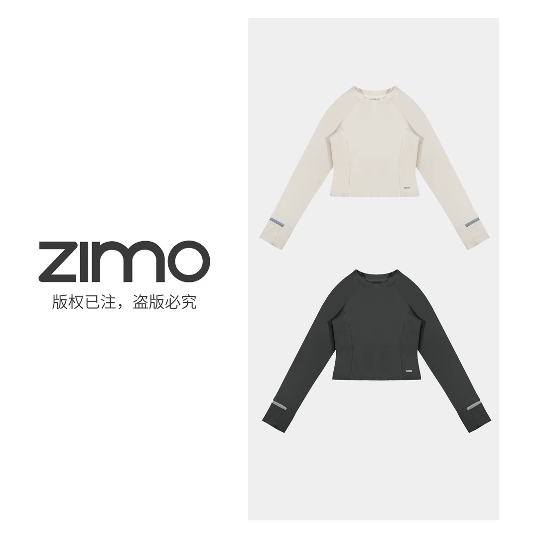 女士竖纹长袖159-zimo-瑜伽健身瑜伽服YFCX159