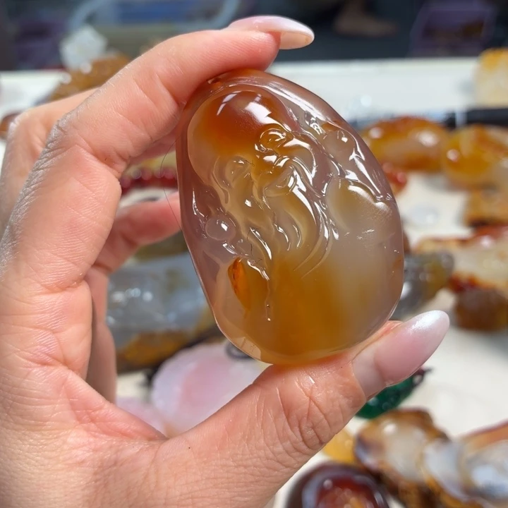 玛瑙/玉髓未镶嵌吊坠(不含链)
