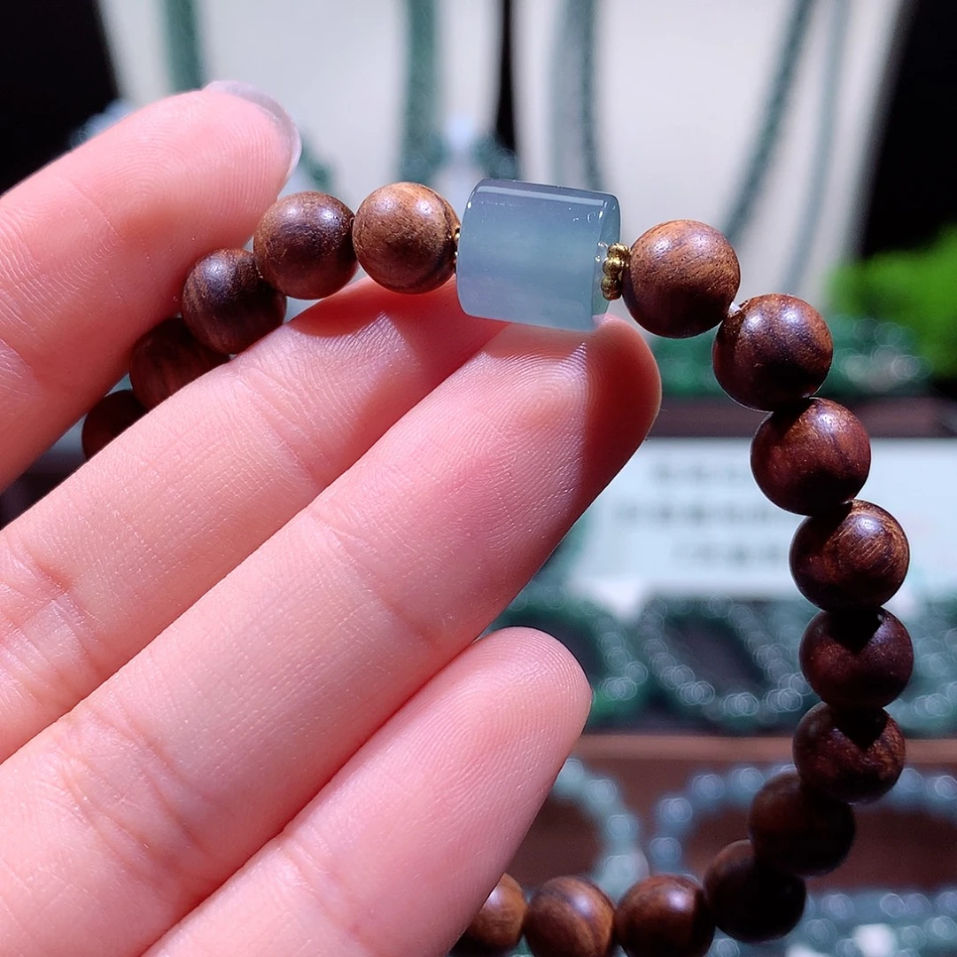 翡翠未镶嵌手链天然a货翡翠手串10