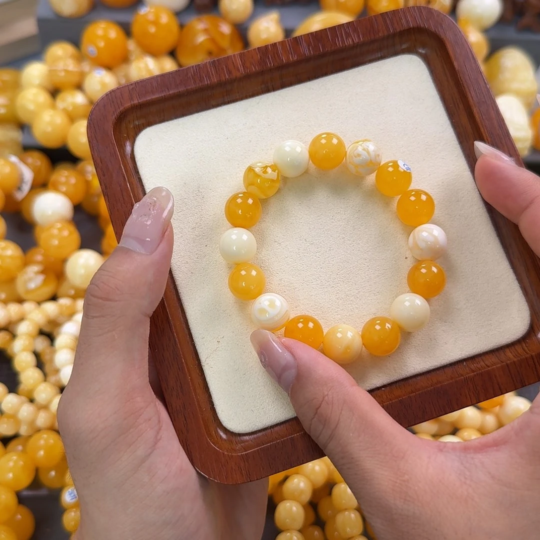 蜜蜡未镶嵌珠宝奇石12.7mm