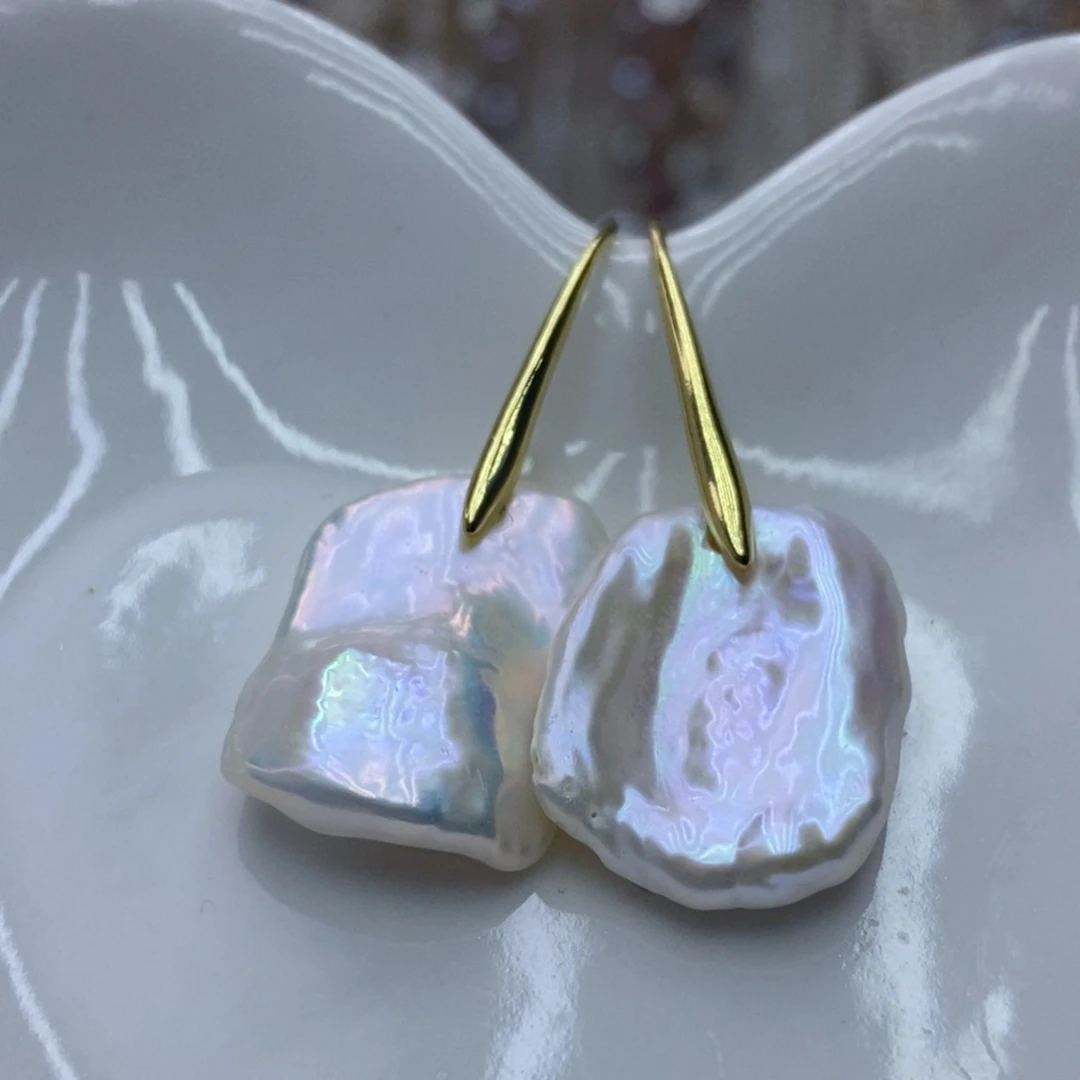 未镶嵌淡水珍珠耳饰