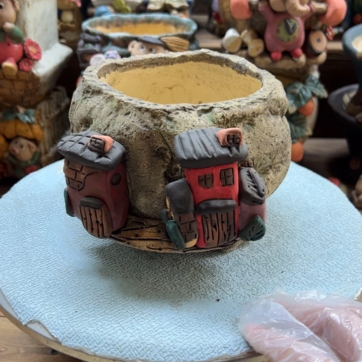 嘻哈多肉花盆百搭