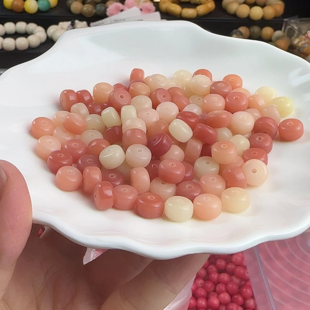 菩提根/象牙果手串卡9紫罗兰渐变粉药片100卡牌➕20备珠