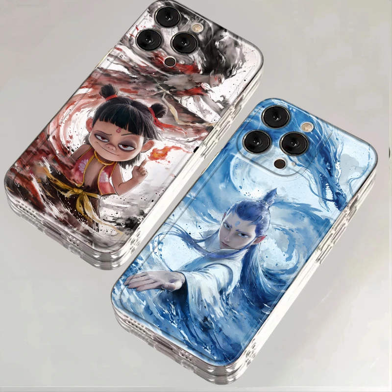 哪吒魔童闹海适用iPhone16小米15华为苹果14promax手机壳12太空MT
