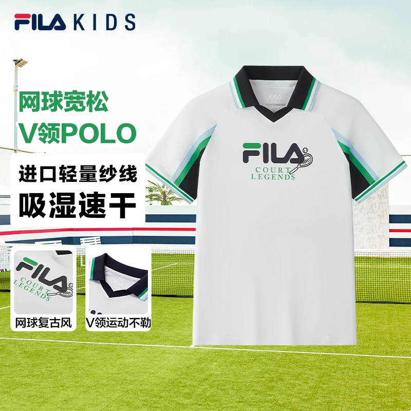 FILA斐乐POLO衫夏季网球运动排汗立领短T恤K12B533147