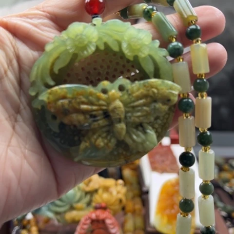 岫玉挂件未镶嵌挂件