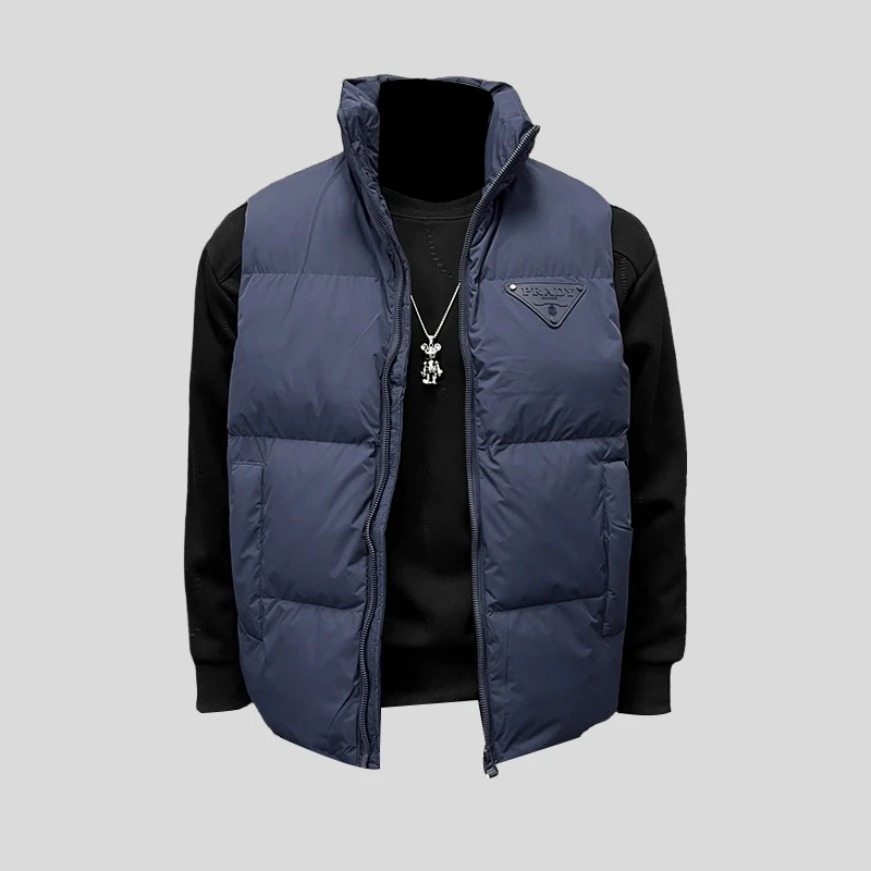 ohmmayby秋冬新款立领羽绒马甲时尚帅气潮流百搭防寒外套立领秋冬