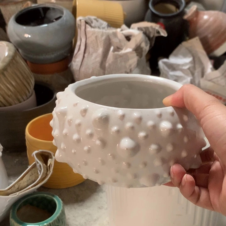 默认打孔花盆微瑕